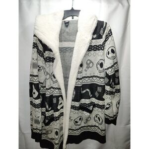 Disney Nightmare Before Christmas Cardigan with pockets & Hood Size Large